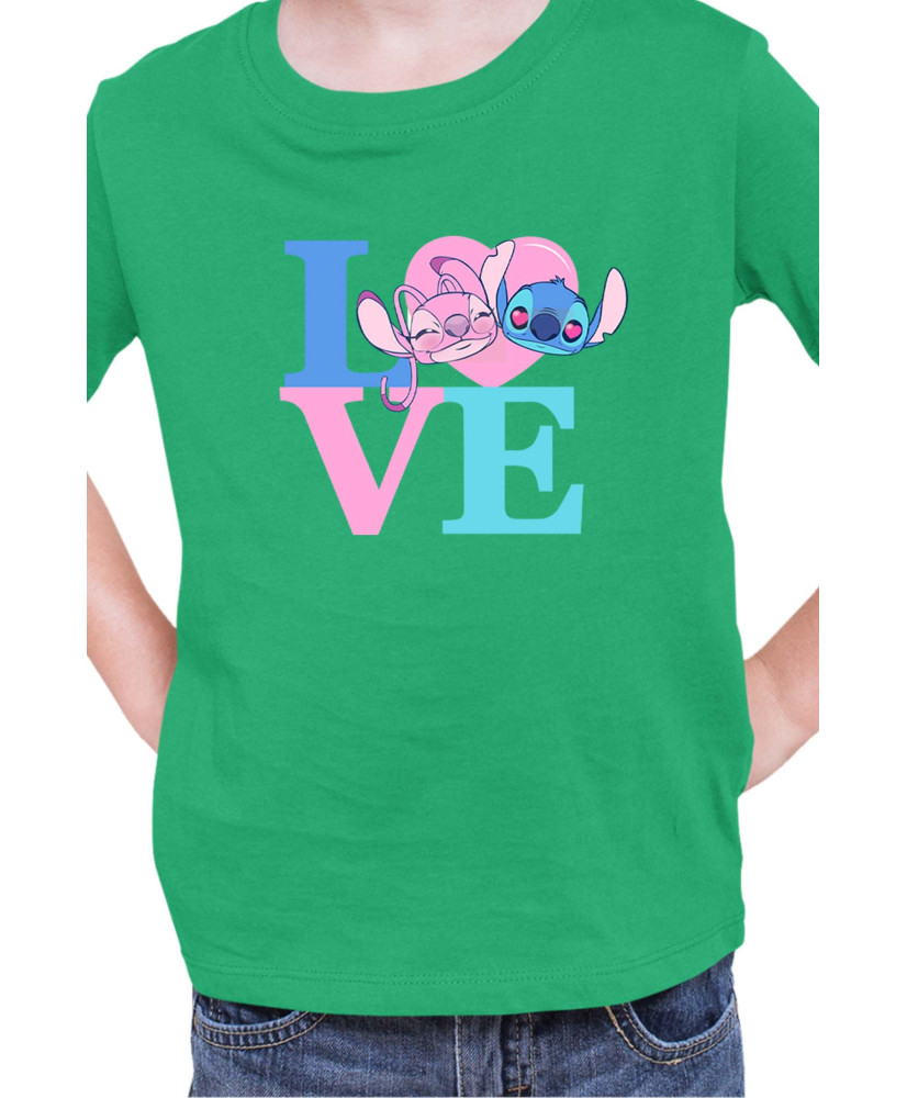 Детска Тениска Lilo And Stitch Angel Love Stitch