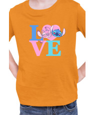 Детска Тениска Lilo And Stitch Angel Love Stitch