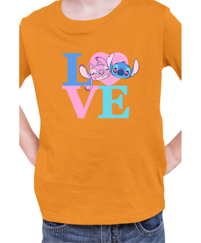 Детска Тениска Lilo And Stitch Angel Love Stitch
