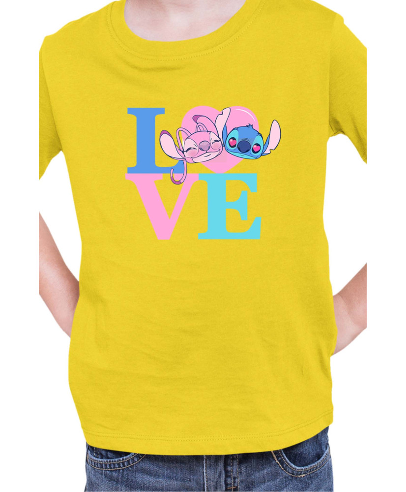 Детска Тениска Lilo And Stitch Angel Love Stitch