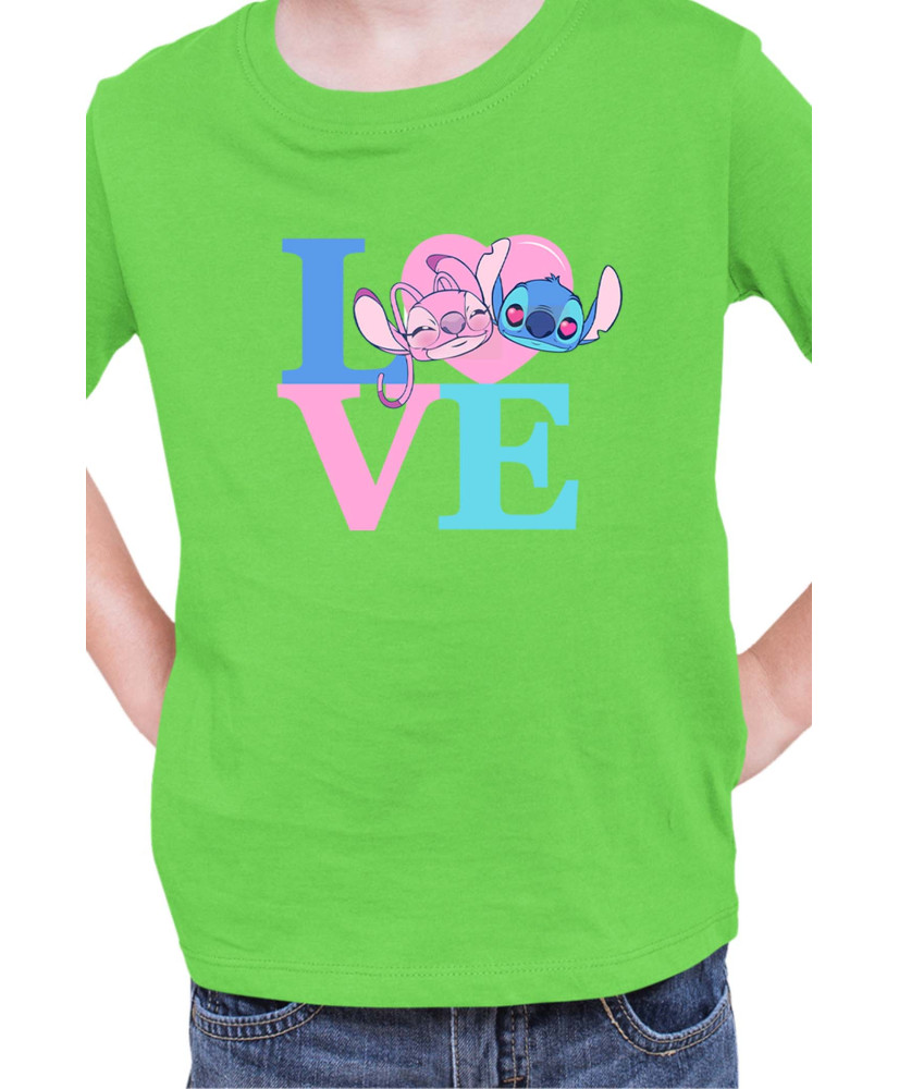 Детска Тениска Lilo And Stitch Angel Love Stitch
