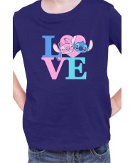 Детска Тениска Lilo And Stitch Angel Love Stitch