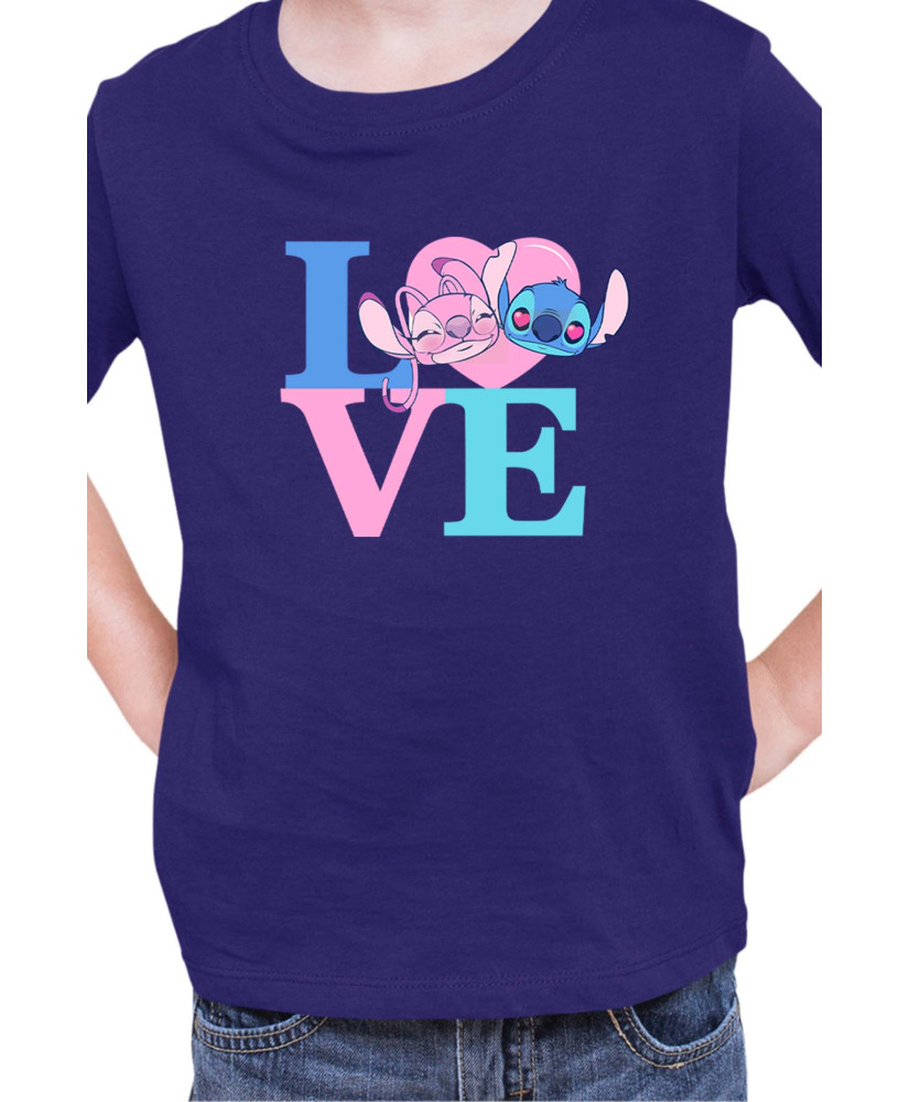 Детска Тениска Lilo And Stitch Angel Love Stitch
