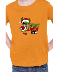 Детска Тениска Lilo And Stitch Christmas Grinch Mode On