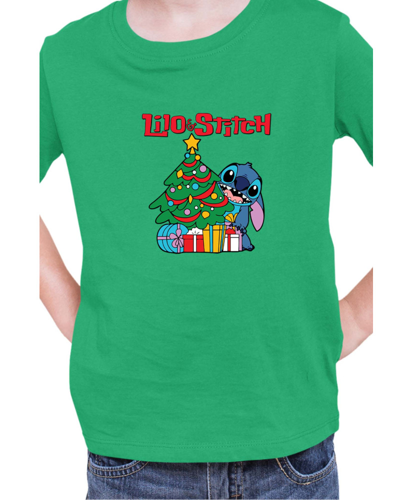Детска Тениска Lilo And Stitch Christmas Stitch 01