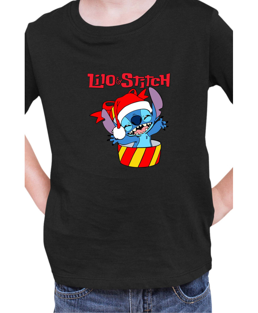 Детска Тениска Lilo And Stitch Christmas Stitch 03