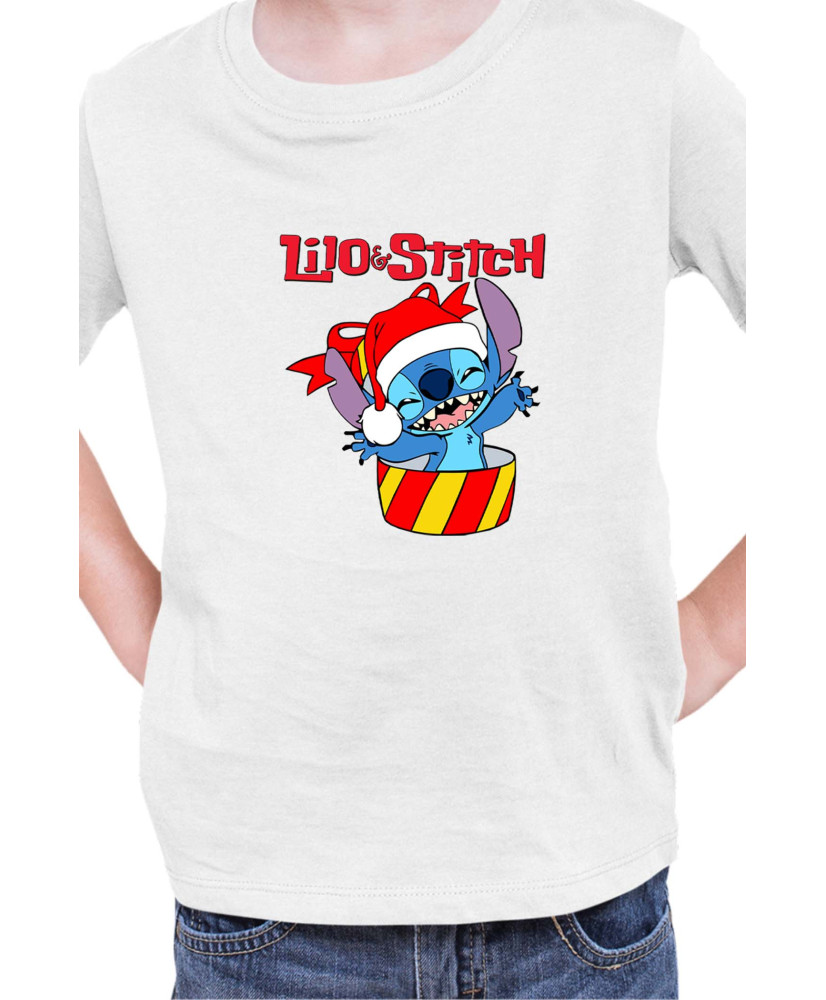 Детска Тениска Lilo And Stitch Christmas Stitch 03
