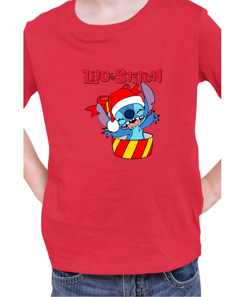 Детска Тениска Lilo And Stitch Christmas Stitch 03