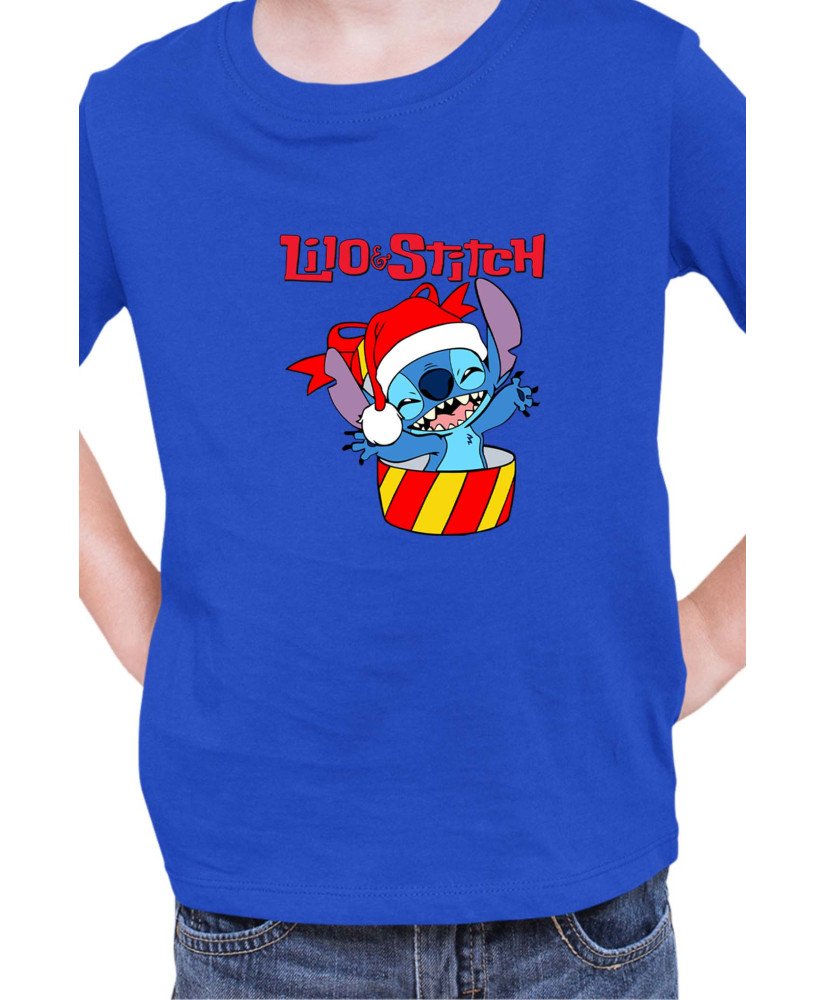 Детска Тениска Lilo And Stitch Christmas Stitch 03