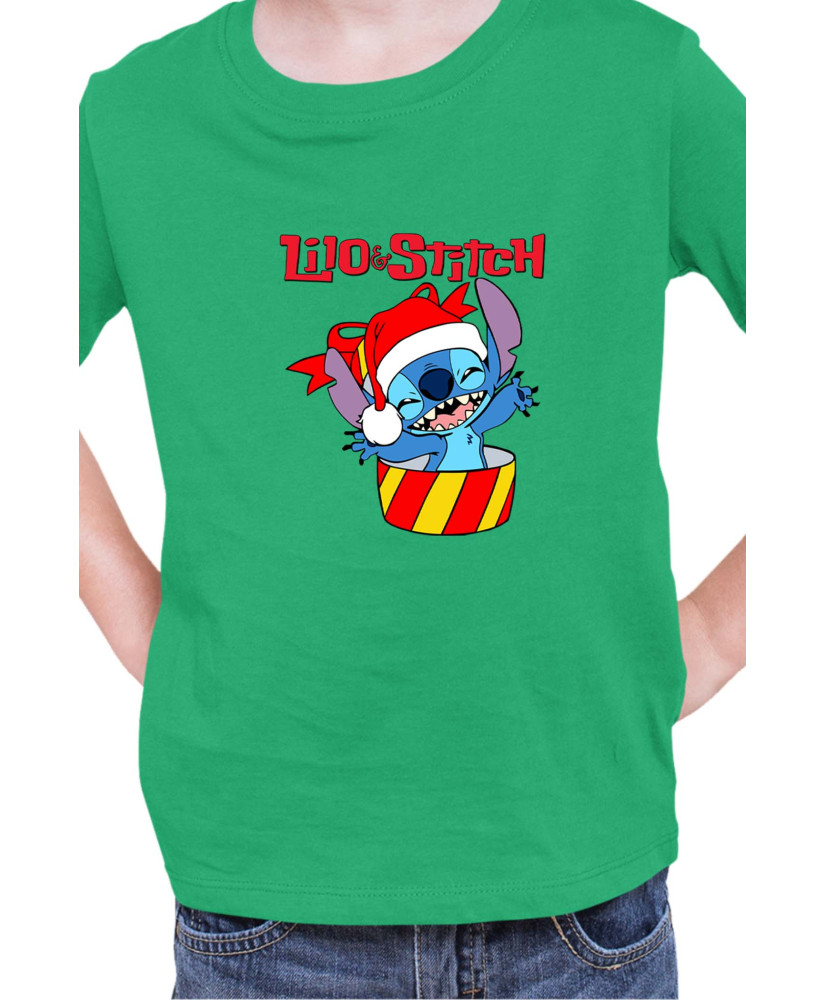 Детска Тениска Lilo And Stitch Christmas Stitch 03