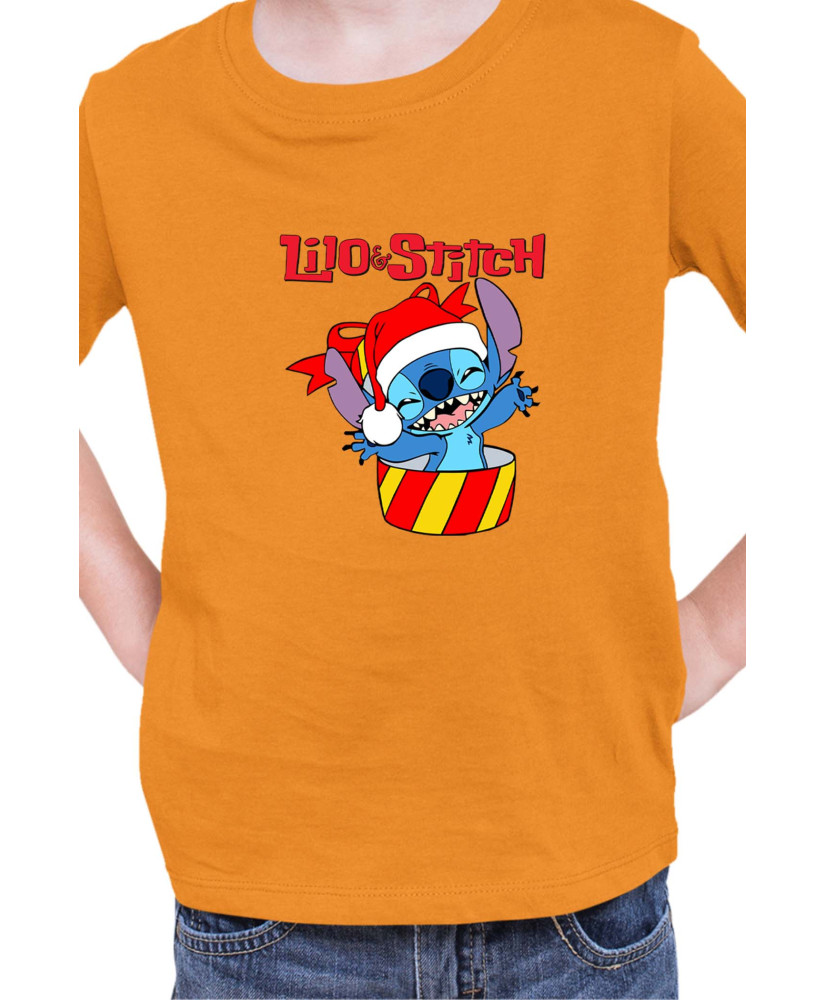 Детска Тениска Lilo And Stitch Christmas Stitch 03