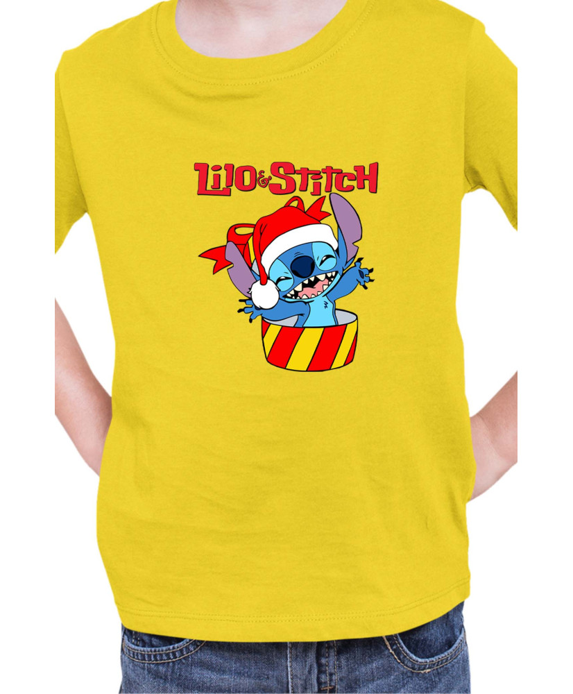 Детска Тениска Lilo And Stitch Christmas Stitch 03