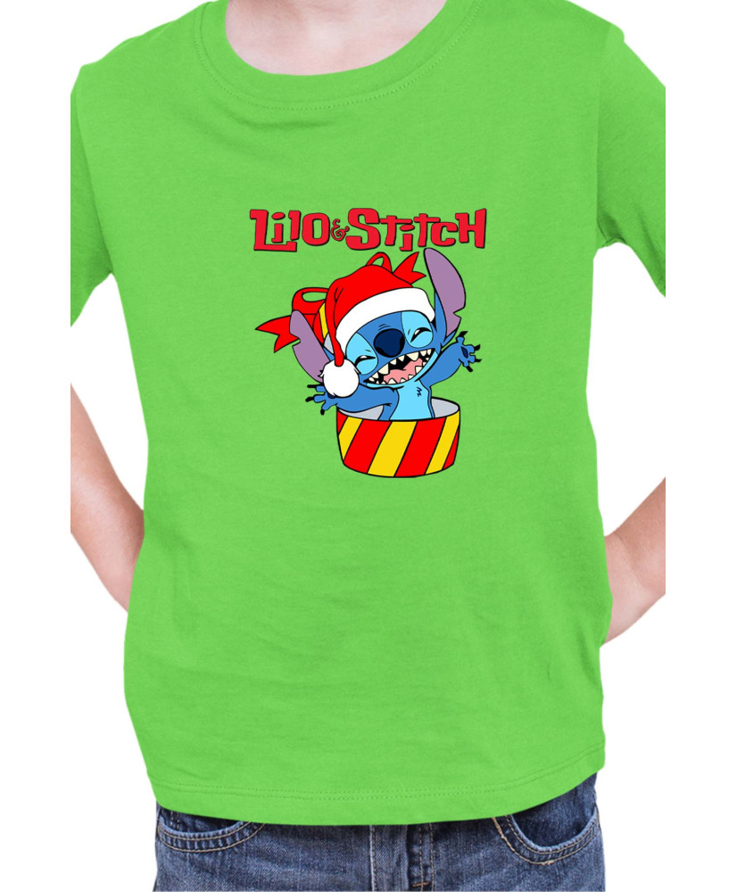 Детска Тениска Lilo And Stitch Christmas Stitch 03
