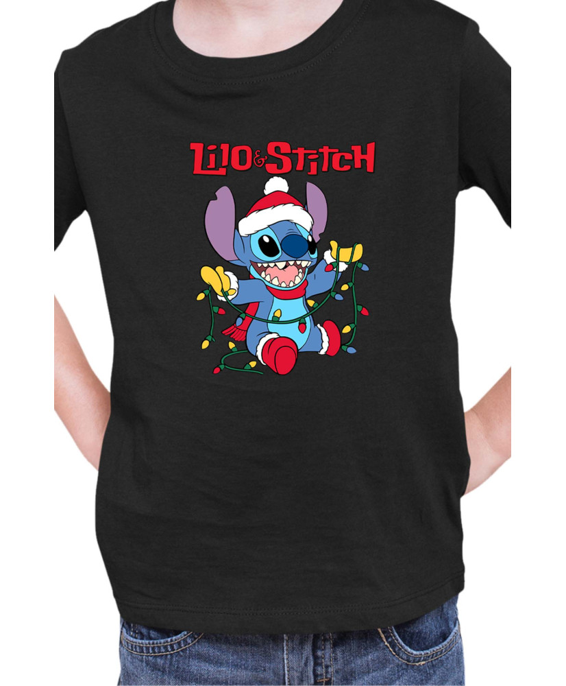 Детска Тениска Lilo And Stitch Christmas Stitch 04