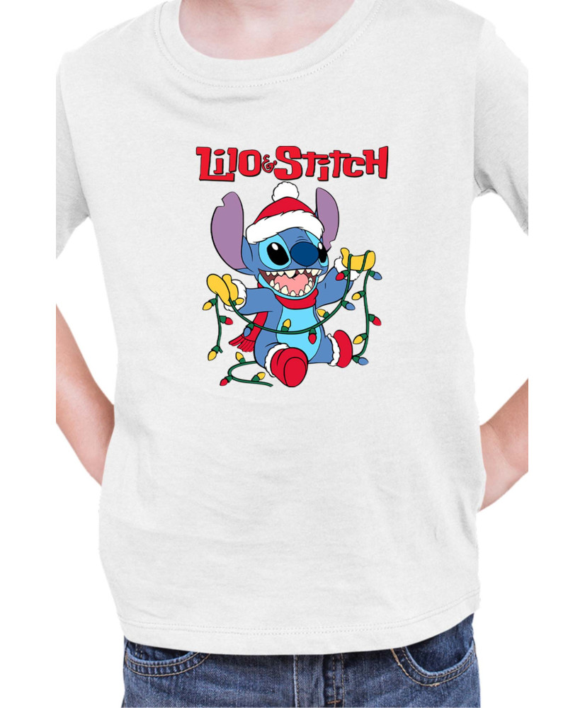 Детска Тениска Lilo And Stitch Christmas Stitch 04