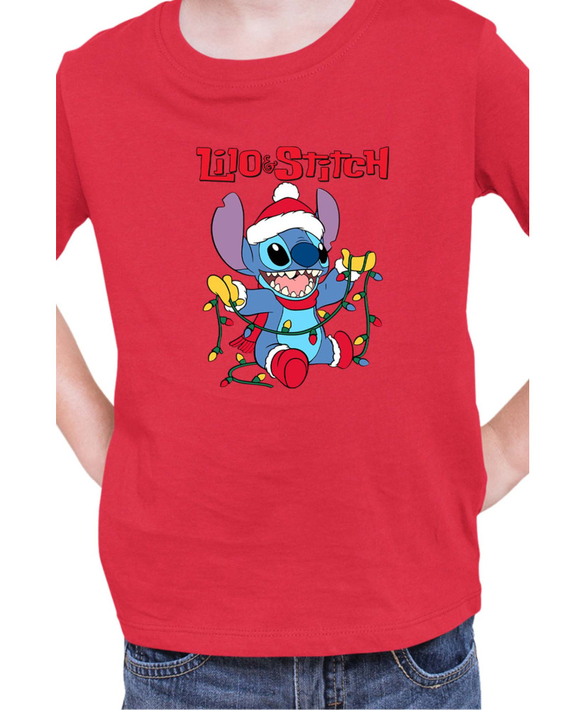 Детска Тениска Lilo And Stitch Christmas Stitch 04