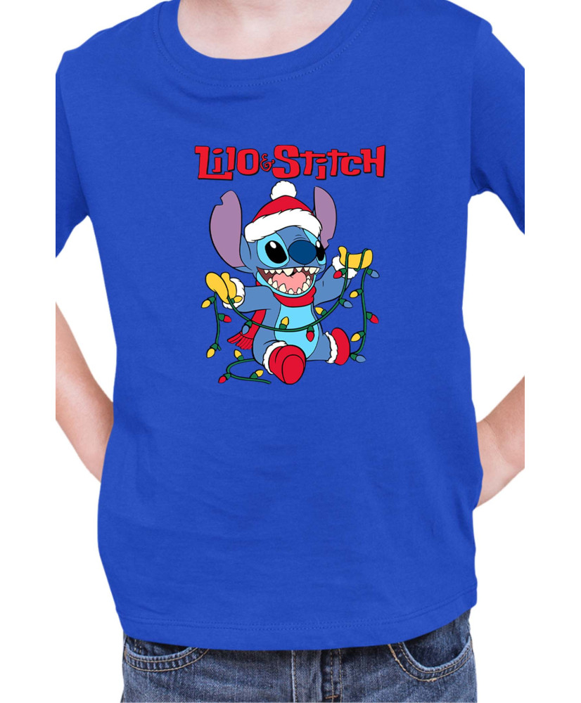 Детска Тениска Lilo And Stitch Christmas Stitch 04