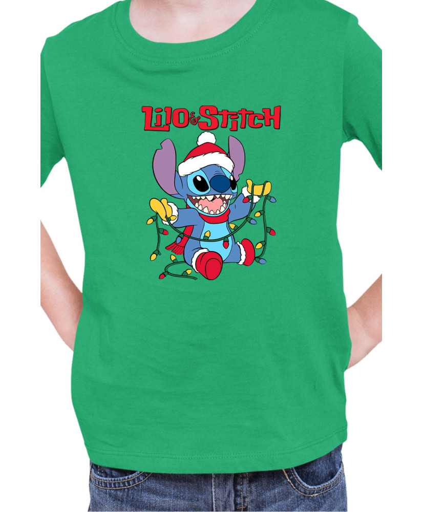 Детска Тениска Lilo And Stitch Christmas Stitch 04