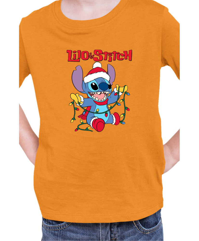 Детска Тениска Lilo And Stitch Christmas Stitch 04