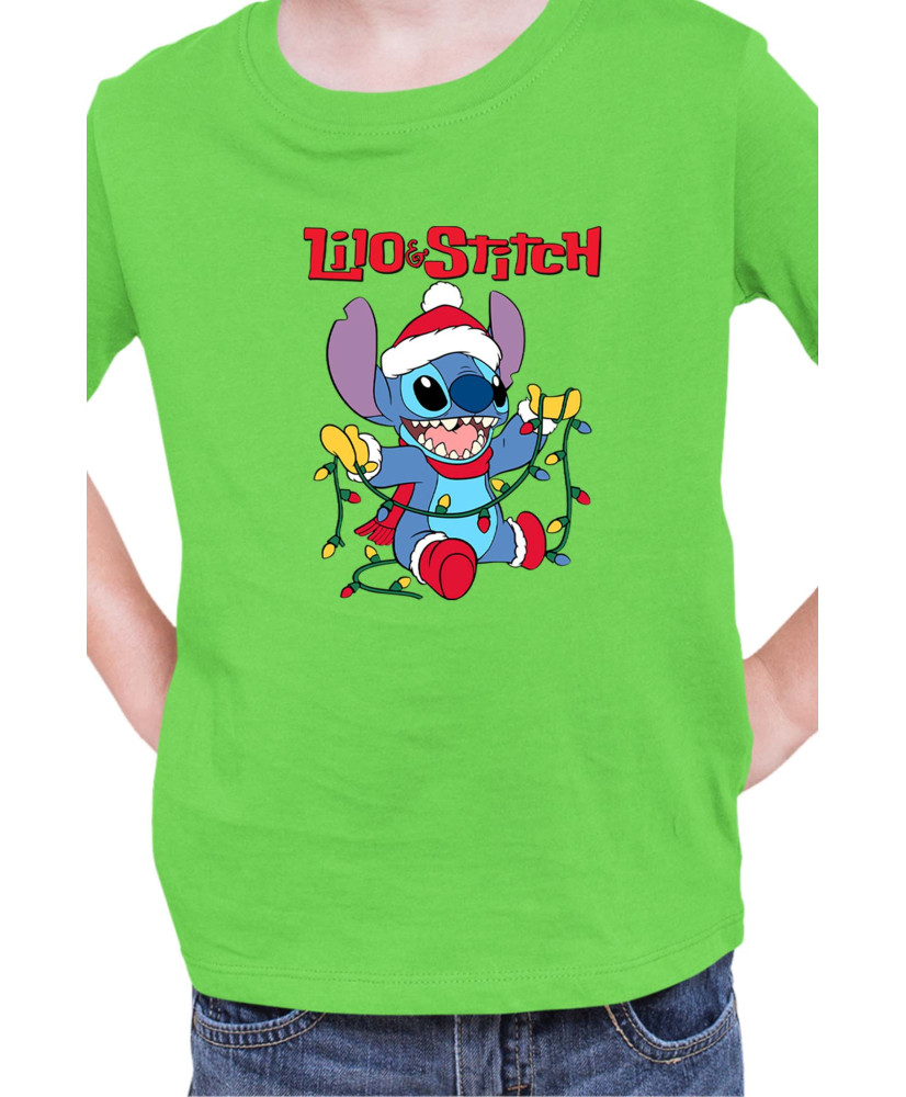 Детска Тениска Lilo And Stitch Christmas Stitch 04
