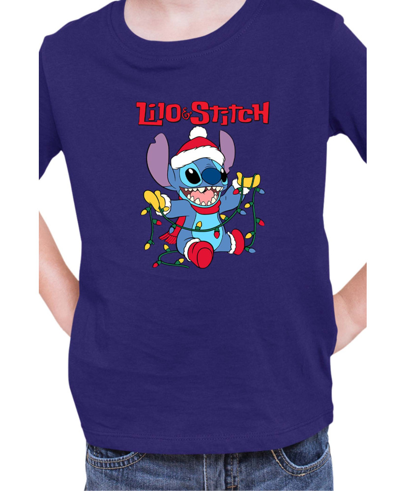 Детска Тениска Lilo And Stitch Christmas Stitch 04