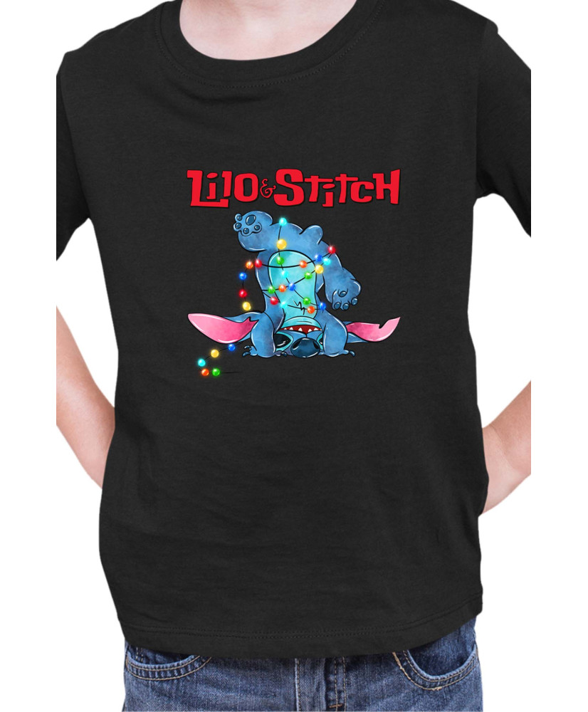 Детска Тениска Lilo And Stitch Christmas Stitch 05
