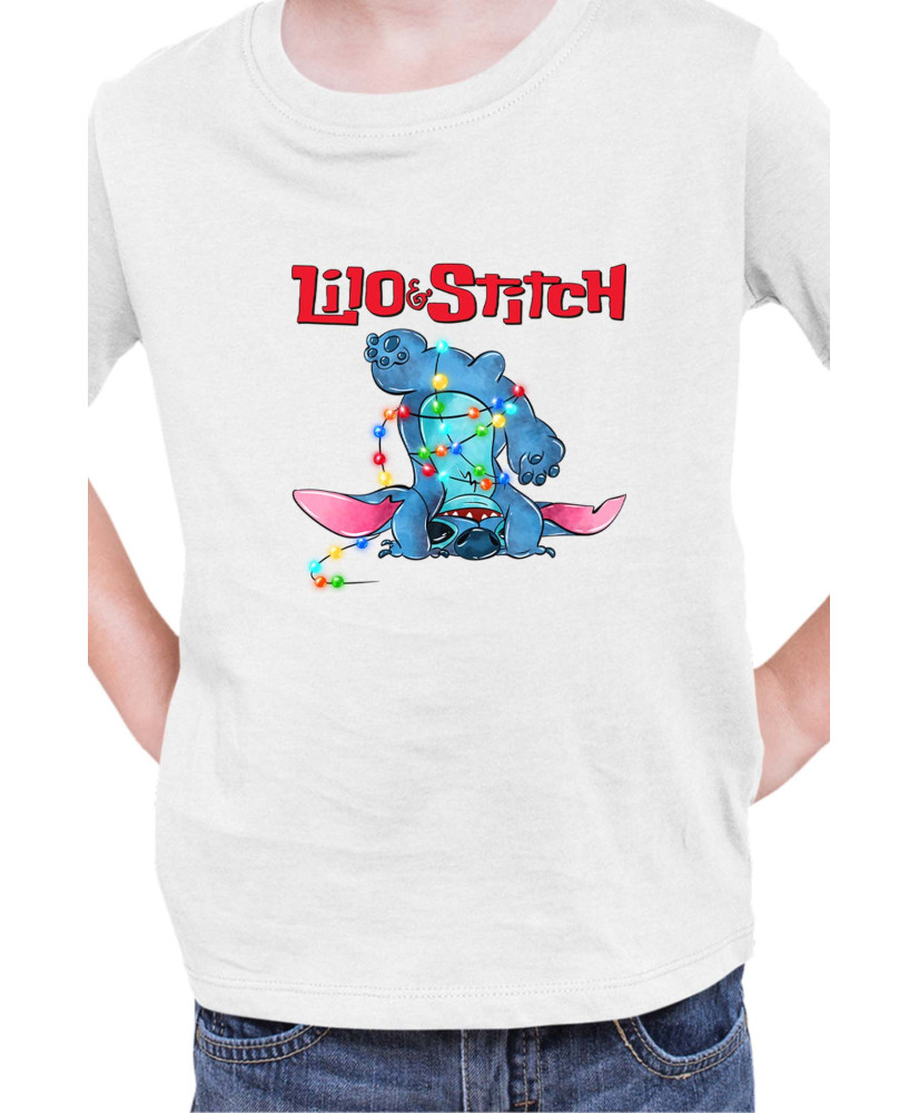 Детска Тениска Lilo And Stitch Christmas Stitch 05