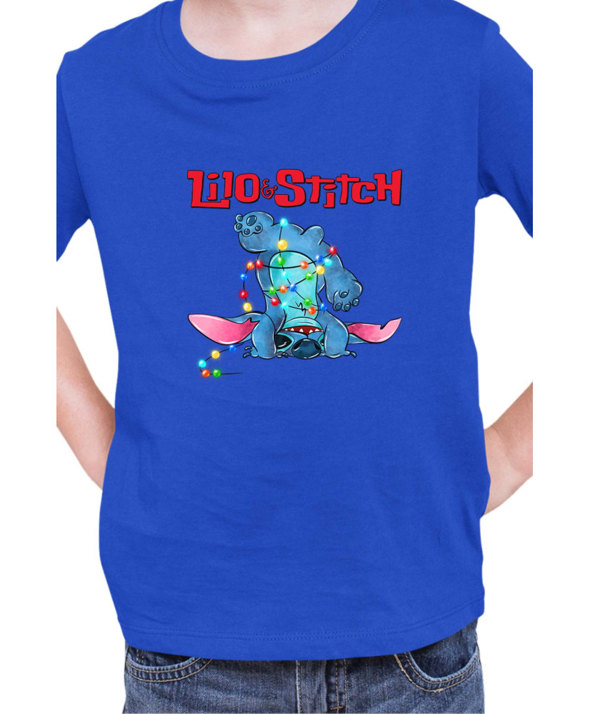 Детска Тениска Lilo And Stitch Christmas Stitch 05