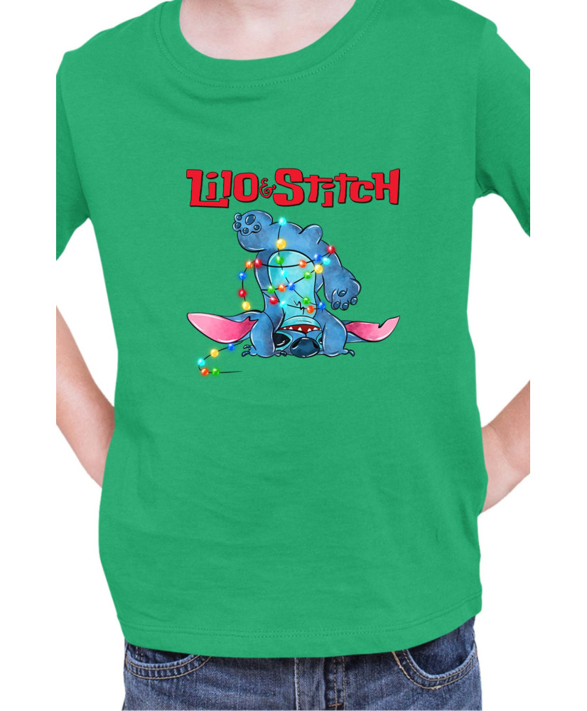 Детска Тениска Lilo And Stitch Christmas Stitch 05