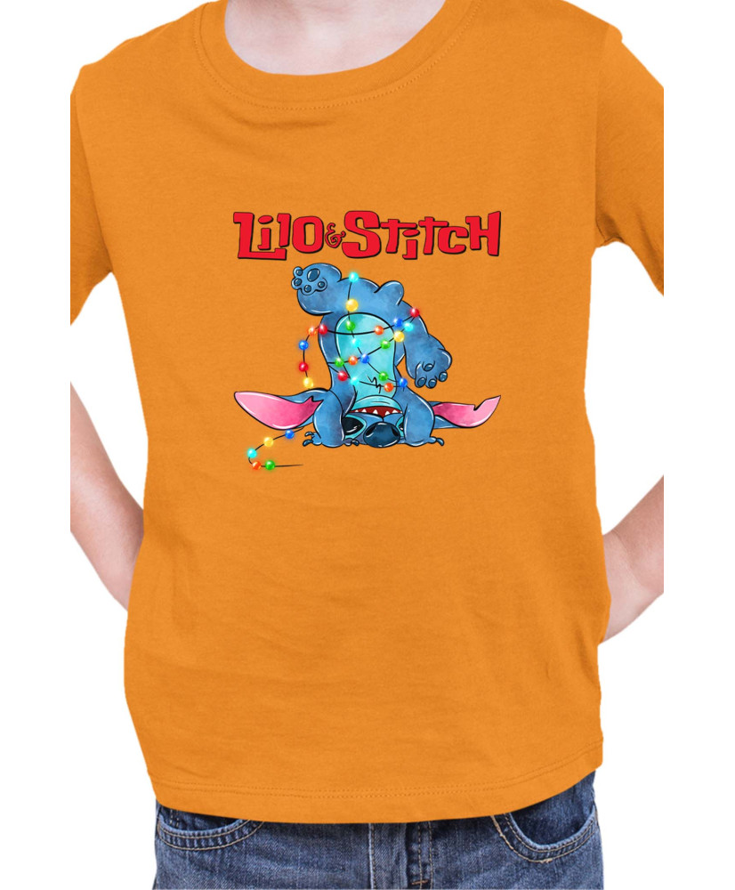 Детска Тениска Lilo And Stitch Christmas Stitch 05