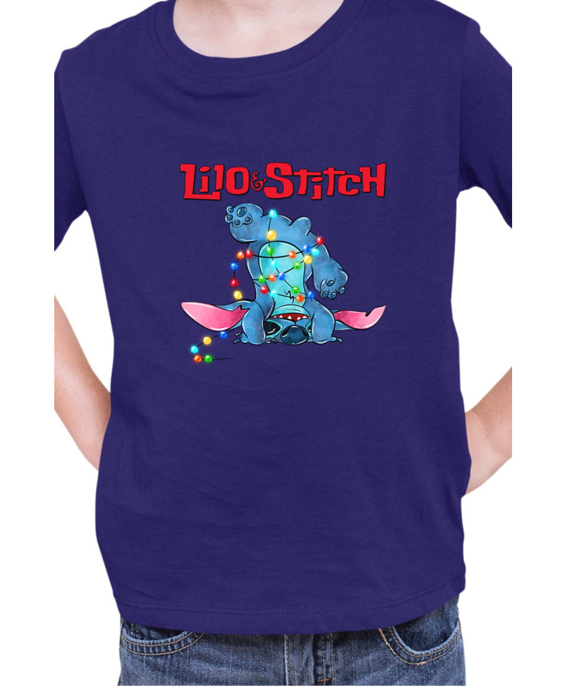 Детска Тениска Lilo And Stitch Christmas Stitch 05