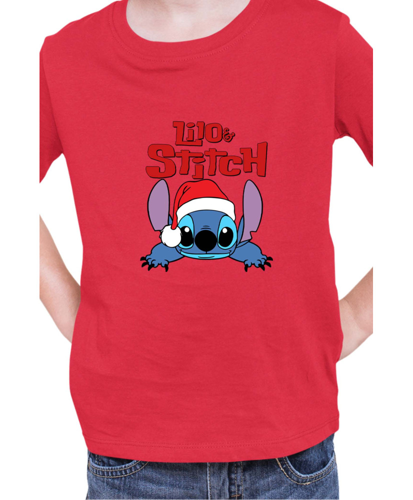 Детска Тениска Lilo And Stitch Christmas Stitch 07