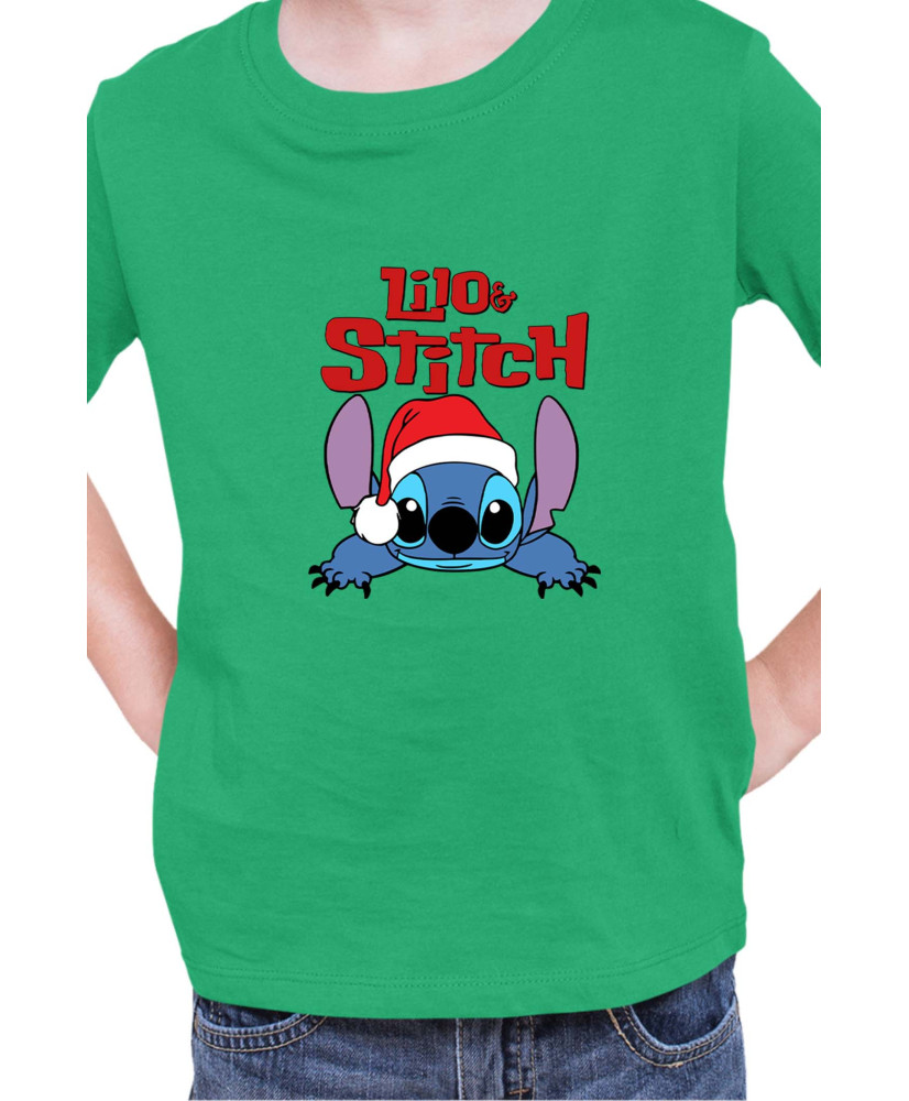 Детска Тениска Lilo And Stitch Christmas Stitch 07