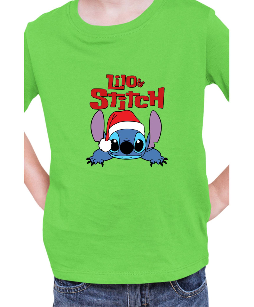 Детска Тениска Lilo And Stitch Christmas Stitch 07