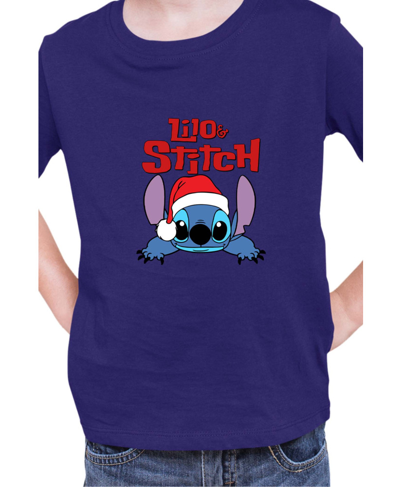 Детска Тениска Lilo And Stitch Christmas Stitch 07