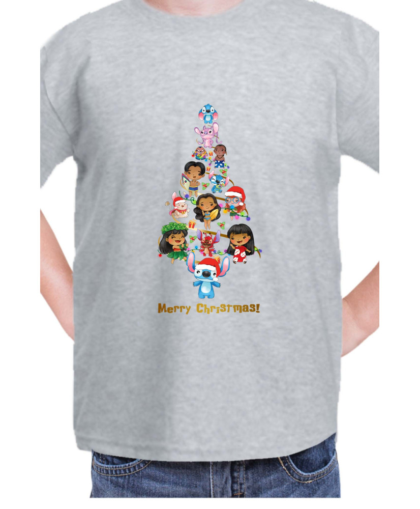 Детска Тениска Lilo And Stitch Christmas Tree Lilo And Stitch