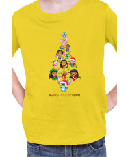 Детска Тениска Lilo And Stitch Christmas Tree Lilo And Stitch