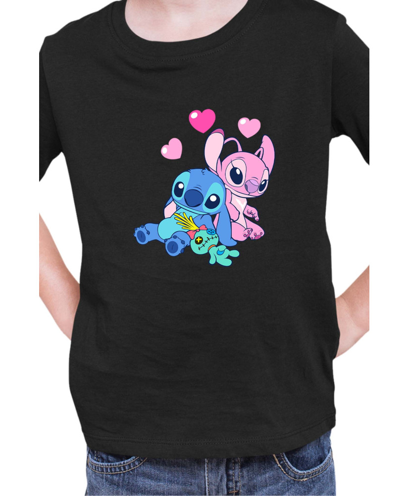 Детска Тениска Lilo And Stitch Stitch And Angel 03