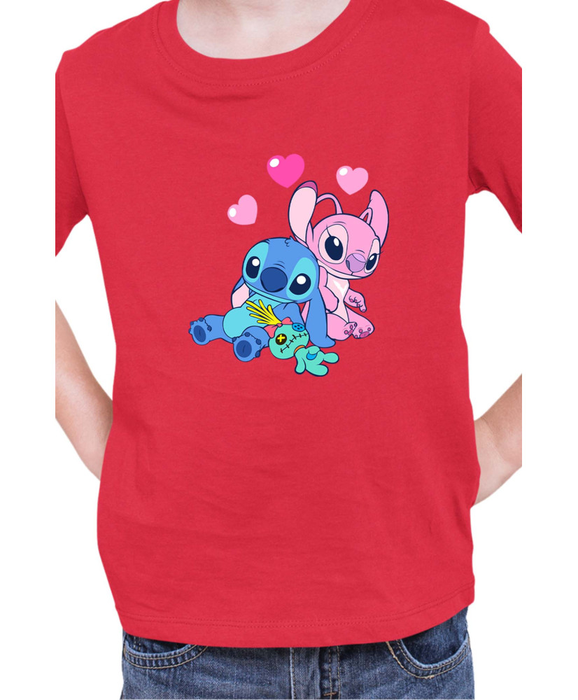 Детска Тениска Lilo And Stitch Stitch And Angel 03