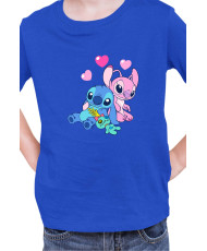 Детска Тениска Lilo And Stitch Stitch And Angel 03