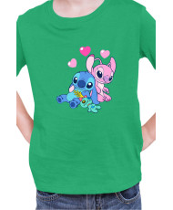 Детска Тениска Lilo And Stitch Stitch And Angel 03