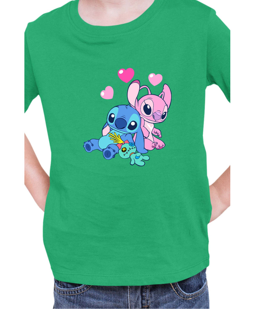 Детска Тениска Lilo And Stitch Stitch And Angel 03