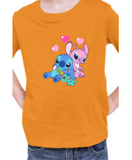 Детска Тениска Lilo And Stitch Stitch And Angel 03