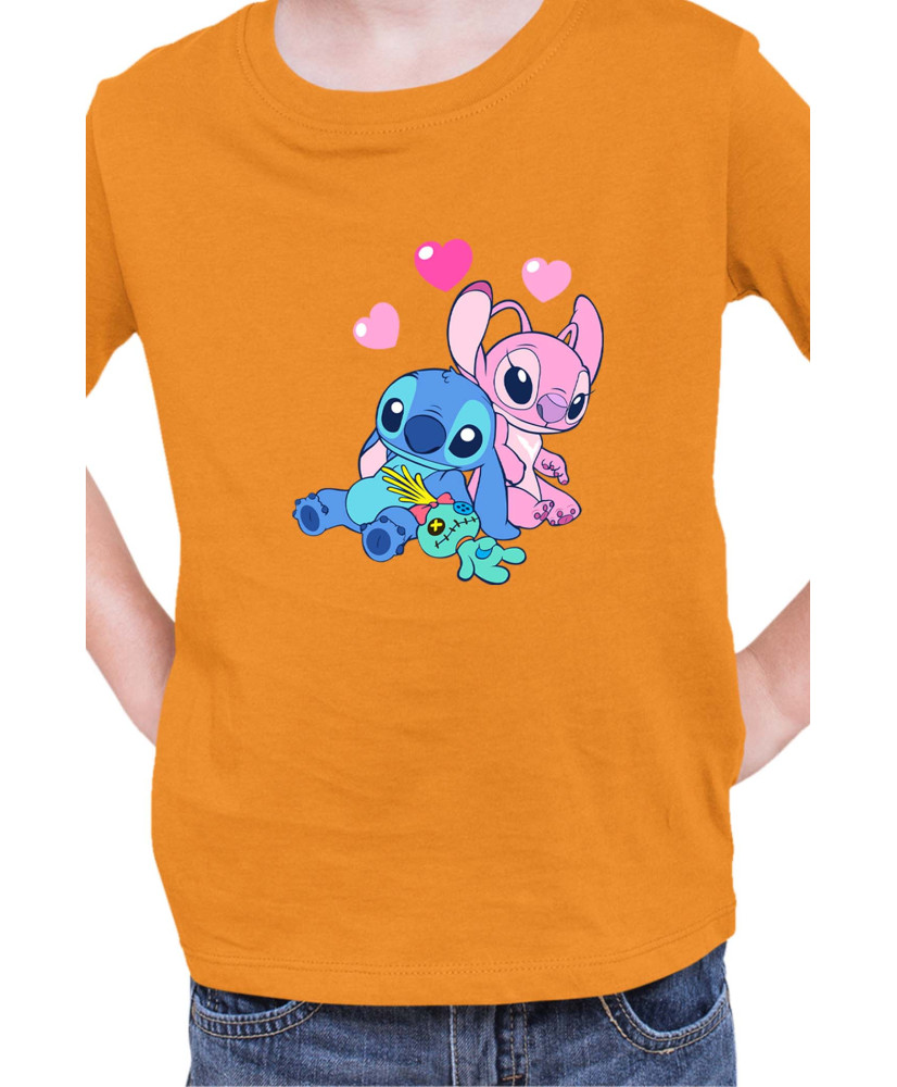 Детска Тениска Lilo And Stitch Stitch And Angel 03