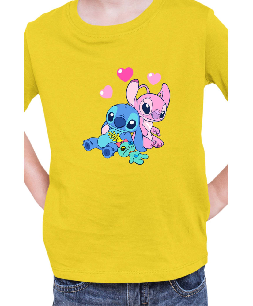 Детска Тениска Lilo And Stitch Stitch And Angel 03