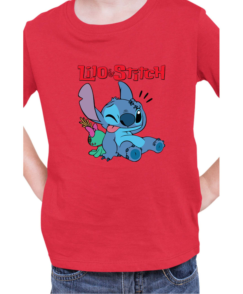 Детска Тениска Lilo And Stitch Stitch And Doll