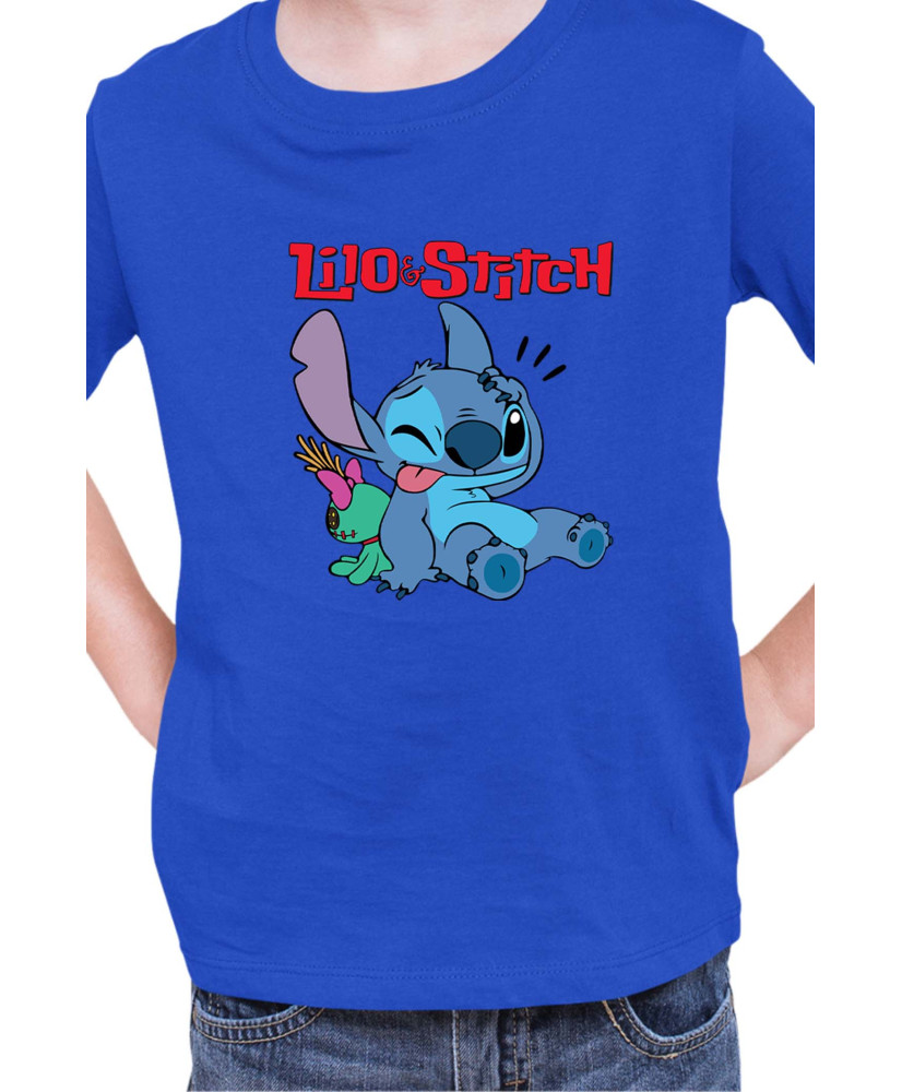 Детска Тениска Lilo And Stitch Stitch And Doll