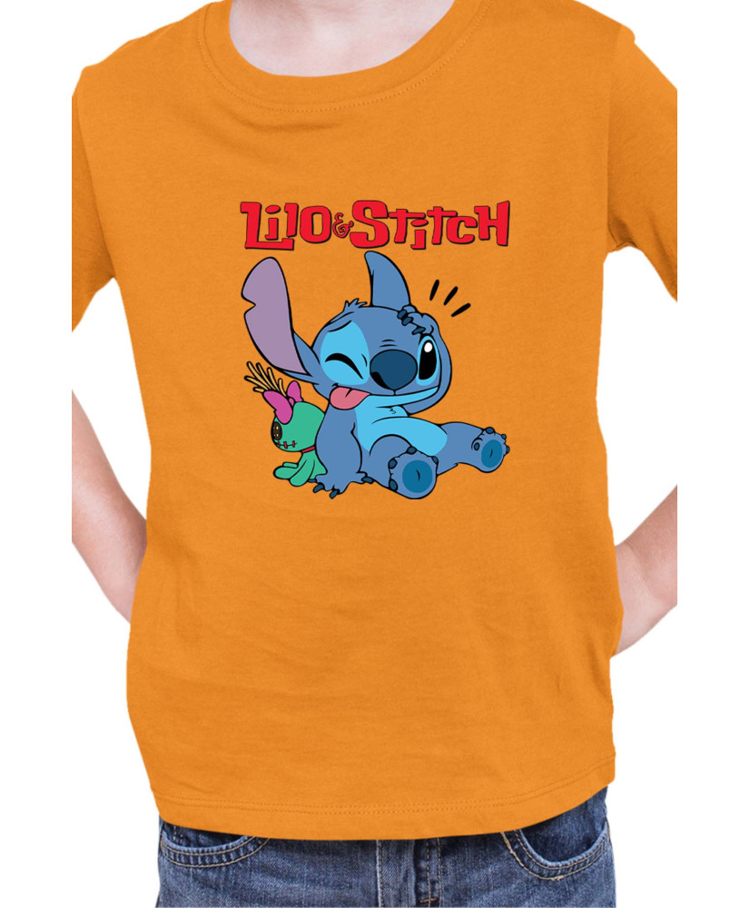 Детска Тениска Lilo And Stitch Stitch And Doll