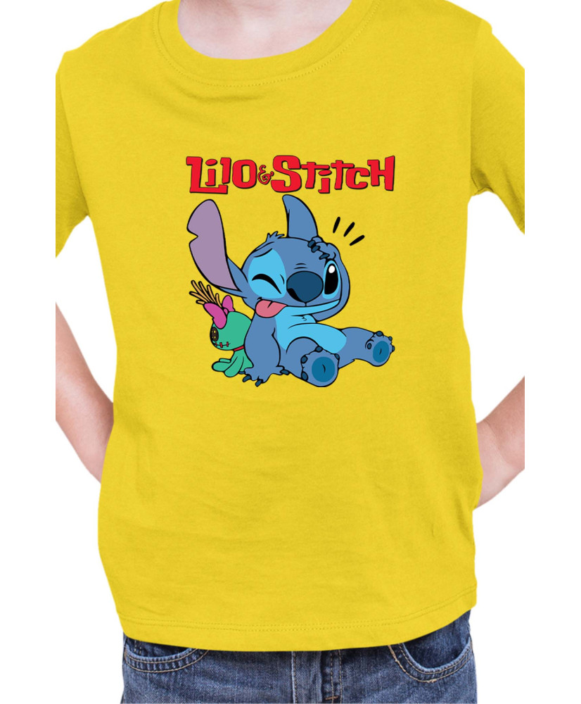 Детска Тениска Lilo And Stitch Stitch And Doll
