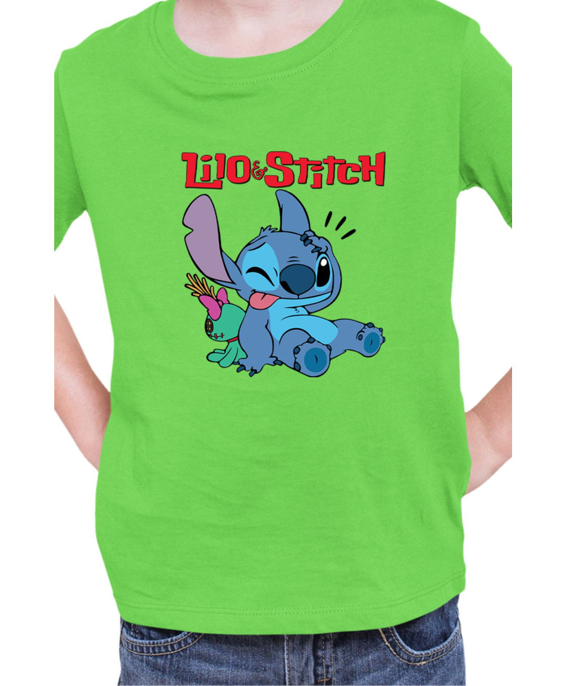Детска Тениска Lilo And Stitch Stitch And Doll